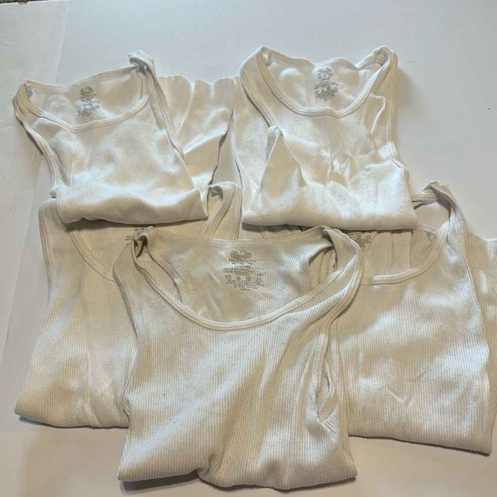 6 fruit of the loom tank tops